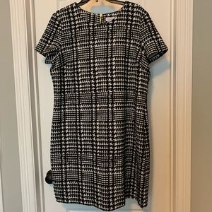 Calvin Klein houndstooth shift dress